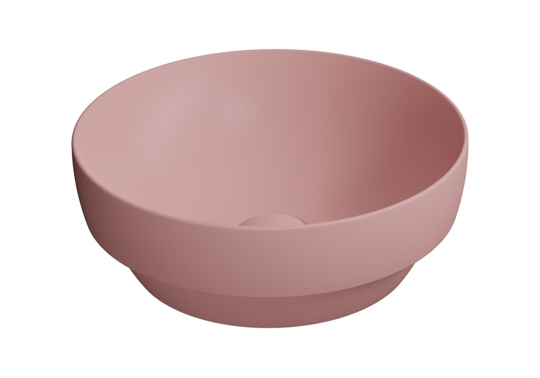 GSI PURA COLOR PURA keramické umývadlo na dosku, piemer 40cm, blush mat 884624