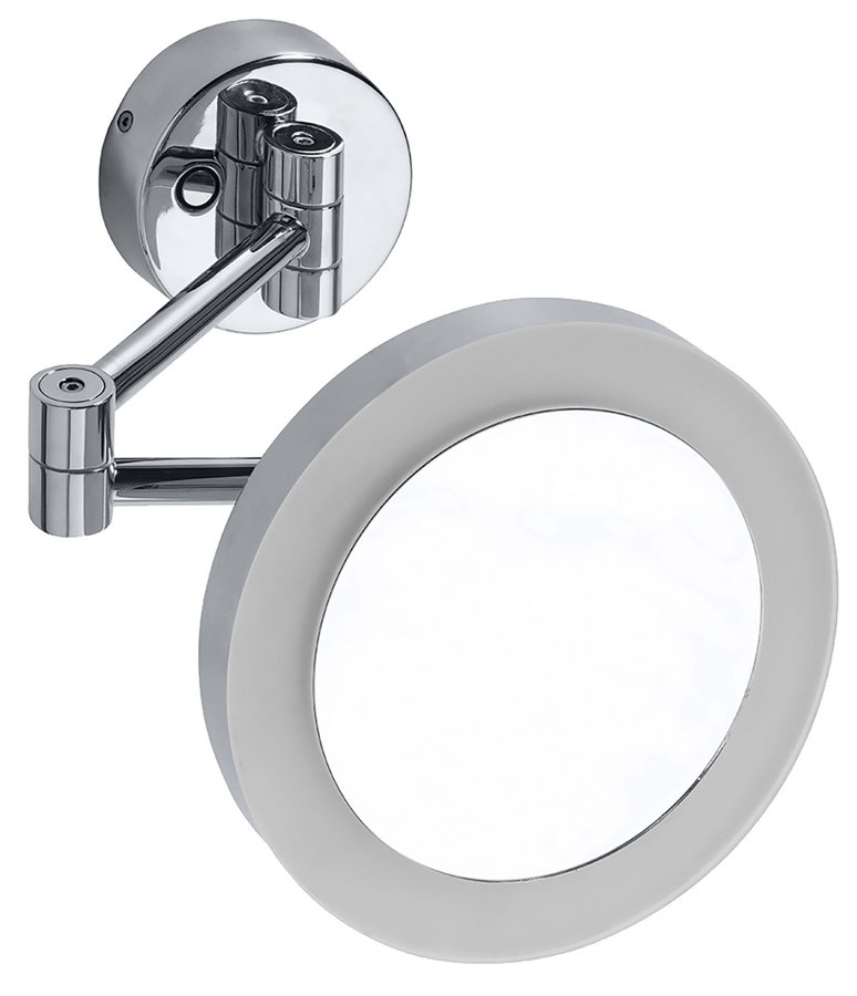 Sapho X-ROUND závesné kozmetické zrkadlo LED, priemer 200mm, chróm XR016