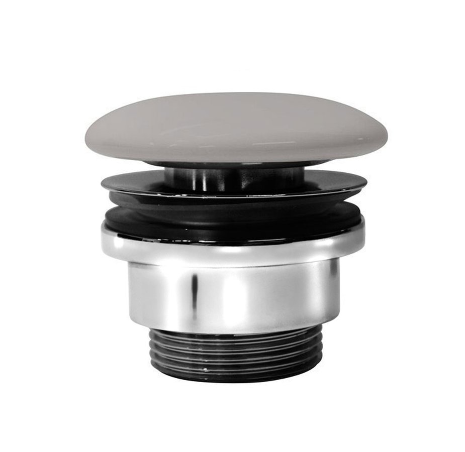 GSI umývadlová výpust 5/4", neuzatvárateľná, keramická krytka, 5-65mm, tortora mat PVC05