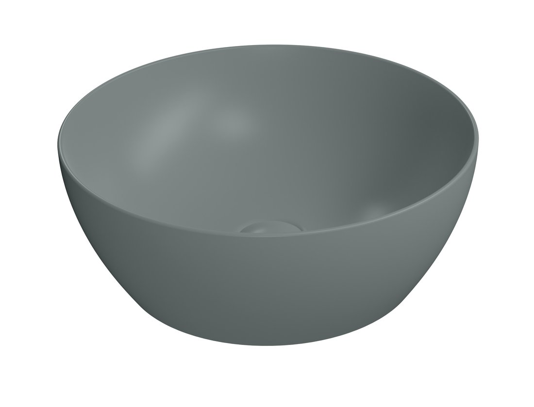 GSI PURA COLOR PURA keramické umývadlo na dosku, Ø 42cm, agave mat 885104