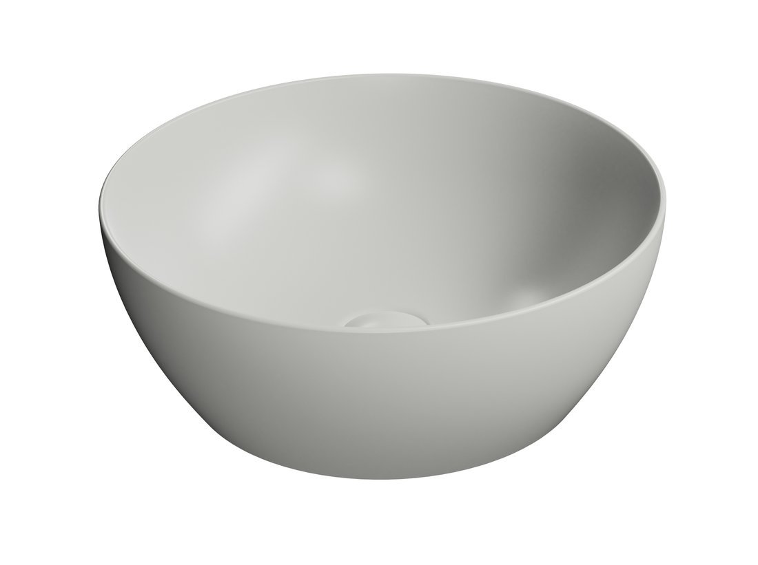 GSI PURA COLOR PURA keramické umývadlo na dosku, Ø 42cm, cenere mat 885117