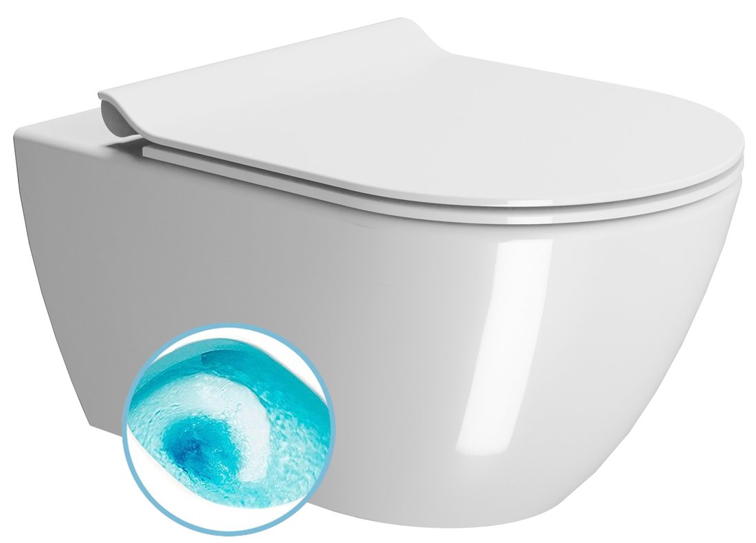 GSI PURA závesná WC misa, Swirlflush, 36x55cm, biela ExtraGlaze 881511