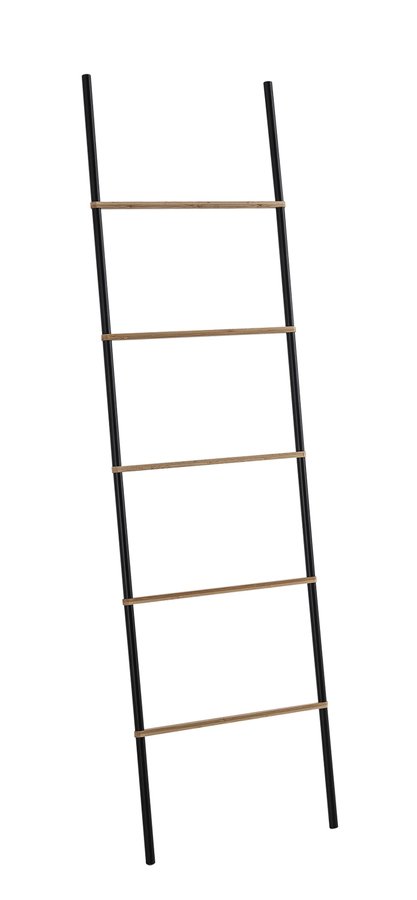 Gedy BAMBOOM KENTA sušiak uterákov 450x1610x21mm, čierna/bambus 303141