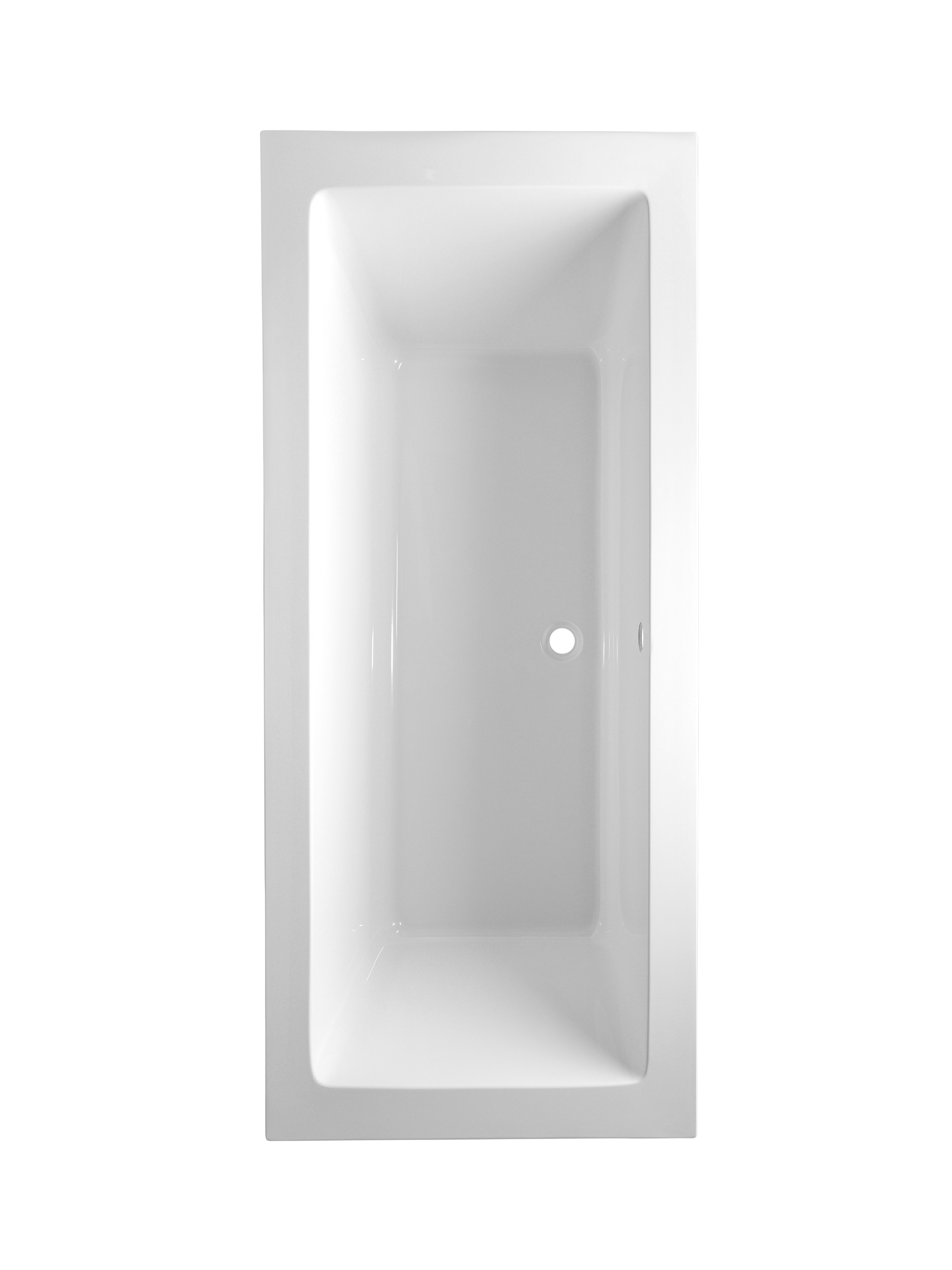 CA PLAST Vaňa rovná Lenka 170x75 cm sifón uprostred