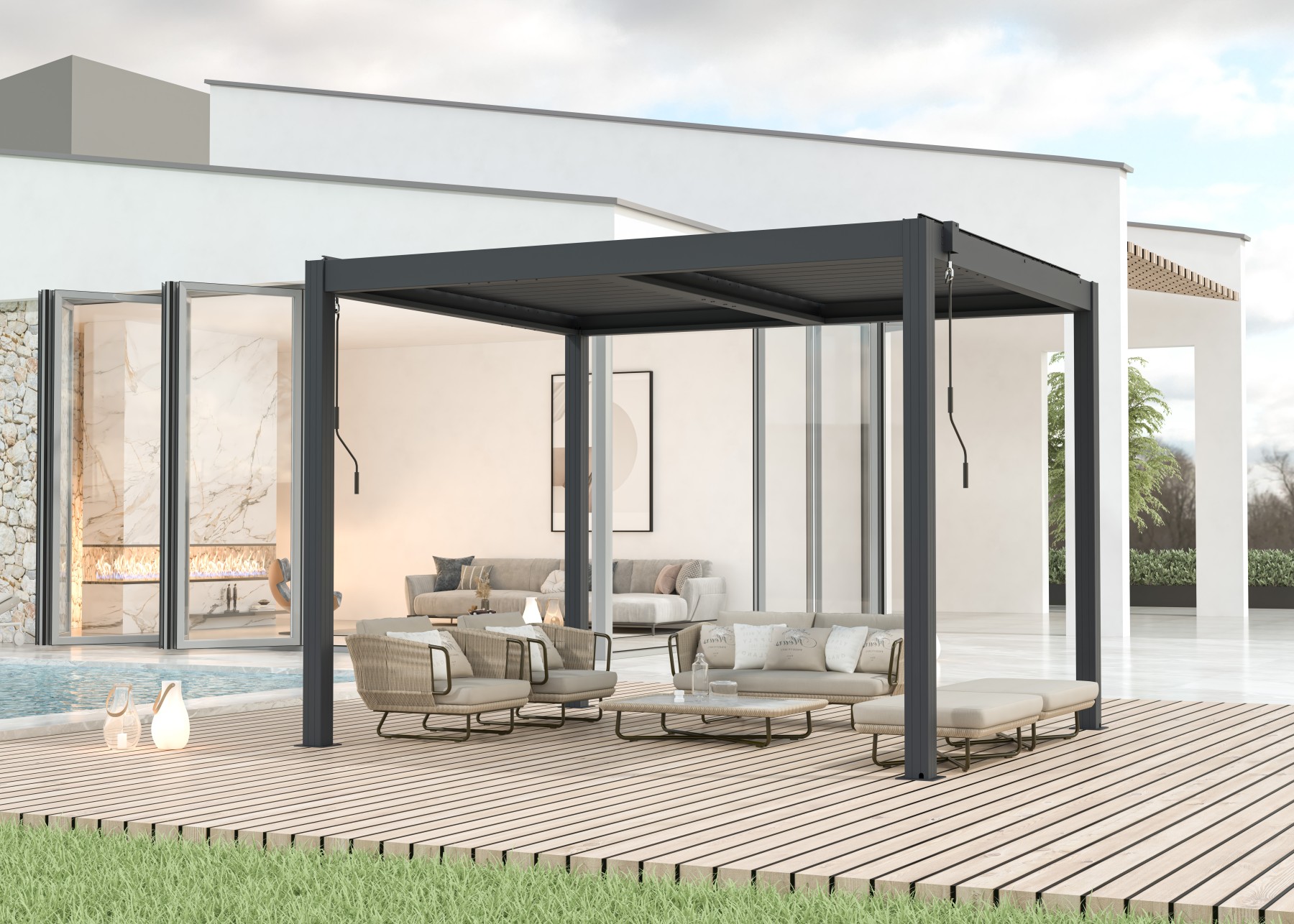 LANIT PLAST, s.r.o. bioklimatická pergola LANITPLAST BASIC 3x2,5 m LG4288