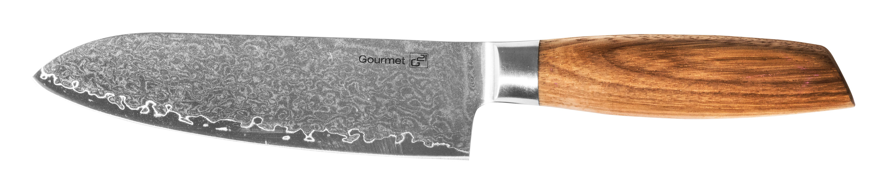G21  Nôž G21 Gourmet Damascus 17 cm, Santoku, rukoväť zebrawood 6002232