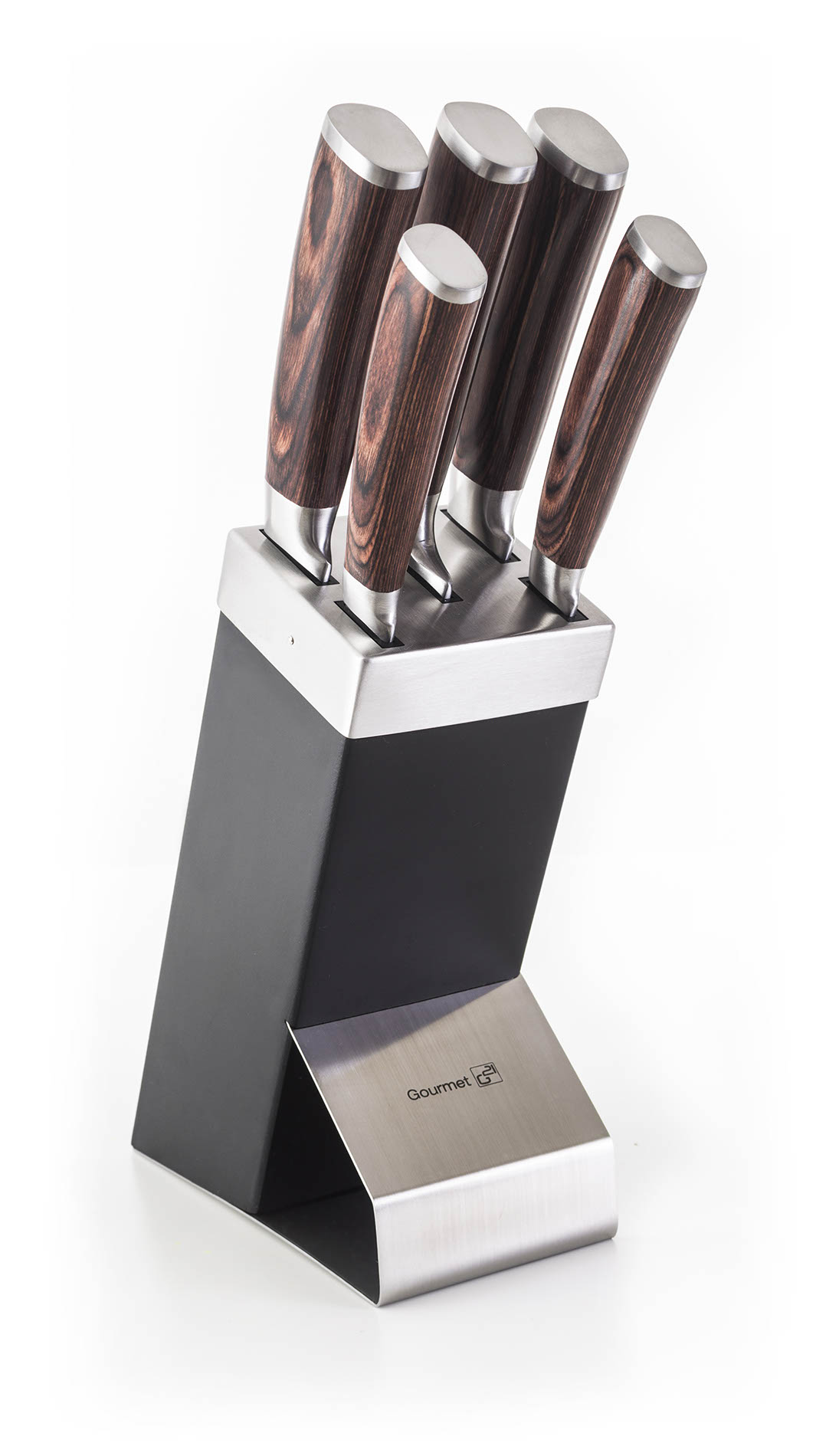 G21  Sada nožov G21 Gourmet Dynamic 5 ks + černo-nerezový blok 60022163