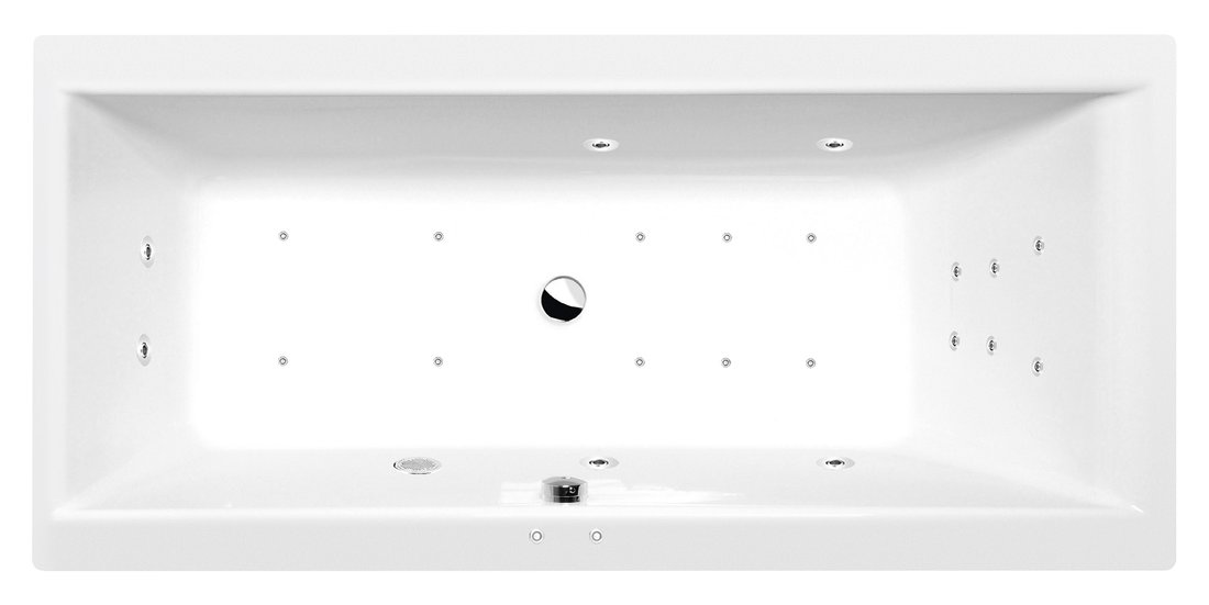 Polysan VANE S HYDROMASÁŽNYM SYSTÉMOM CLEO hydromasážna vaňa, 150x75x48cm, Attraction Hydro-Air, chróm 27611.4010