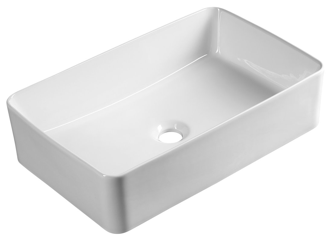 Aqualine Keramické umývadlo na dosku 54x33cm, biela 54331