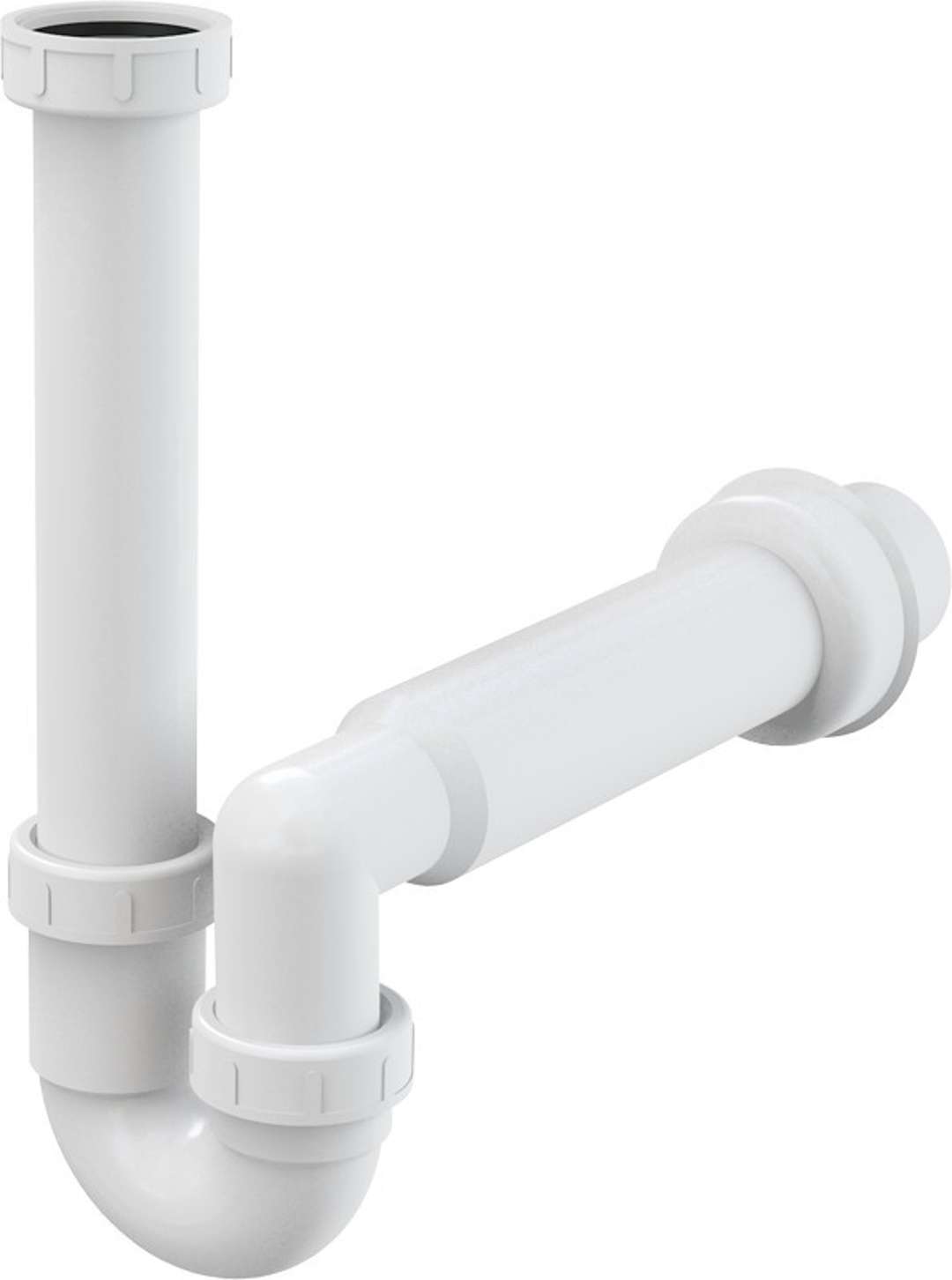 Alcadrain Sifóny Sifón rúrkový priemer 50 mm s prevlečnou maticou A80-DN50