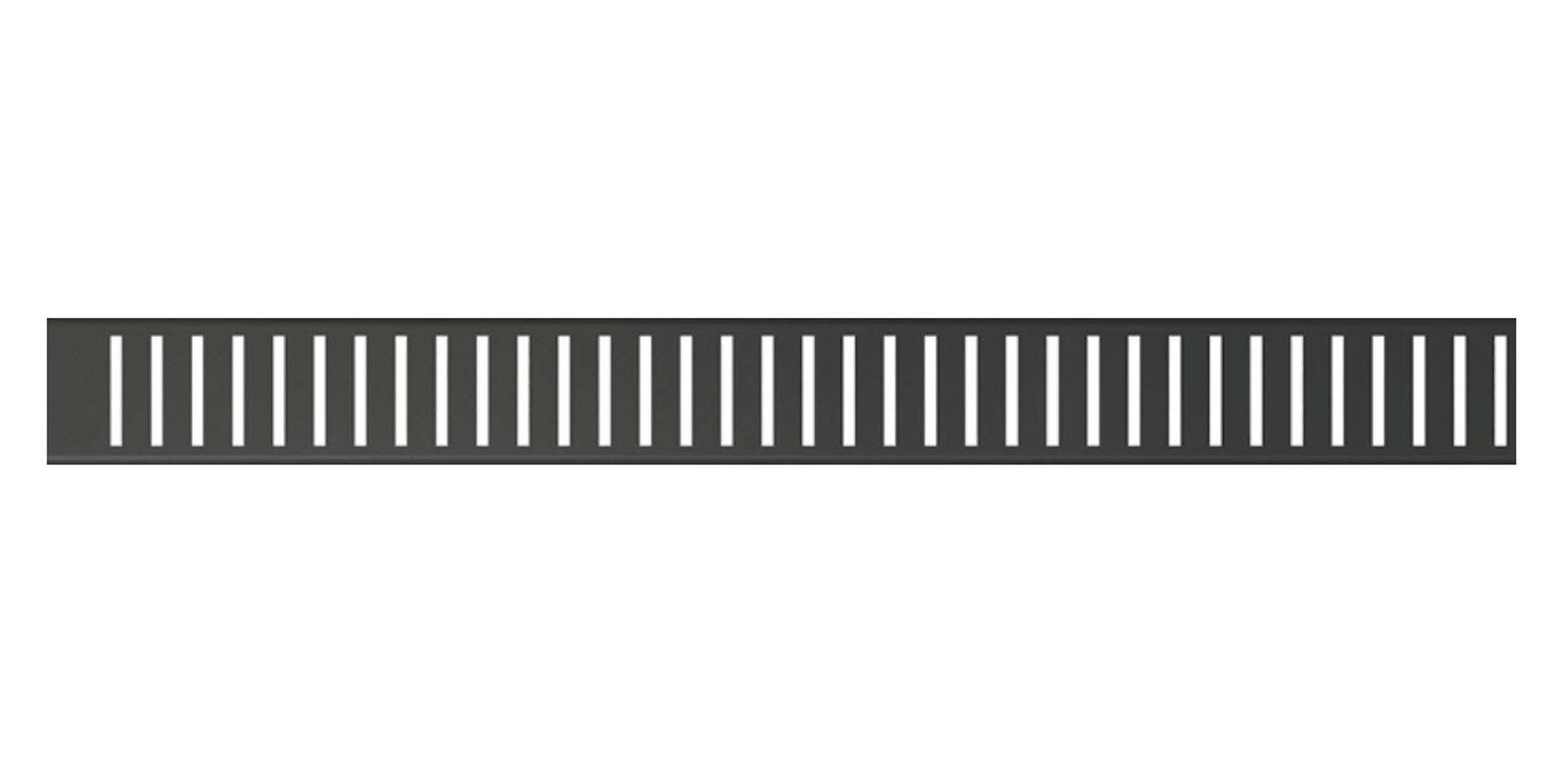 Alcadrain Rošty Rošt na líniový sprchový žľab 105 cm, matná čierna PURE-1050BLACK