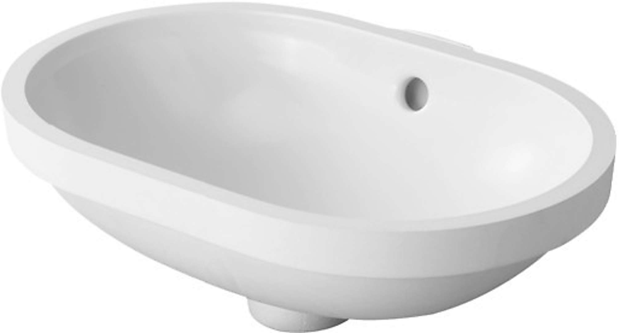 Duravit Bathroom_Foster Umývadlo zápustné, 43x28 cm, s WonderGliss, alpská biela 03364300001
