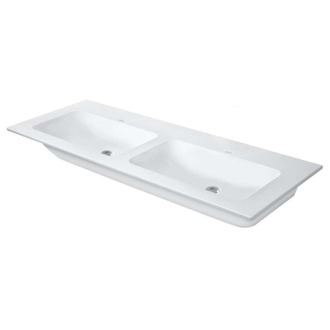 Duravit ME by Starck Nábytkové dvojumývadlo, 130x49 cm, matná biela 2336133260