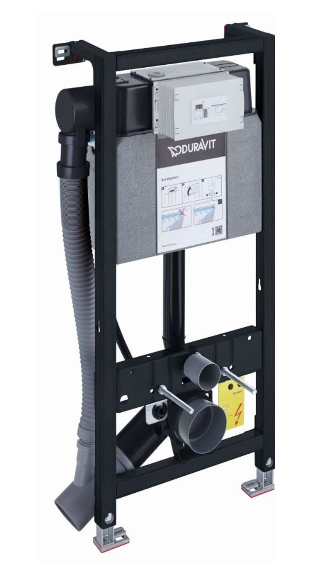 Duravit DuraSystem Predstenová inštalácia na závesné WC, 115 cm, odsávanie zápachu, hygienické splachovanie WD1014000000