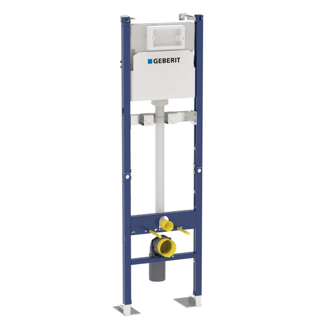 Geberit Duofix Montážny prvok na výlevku, 175 cm, splachovacia nádržka pod omietku Delta 12 cm, nástenná armatúra na omietku 111.569.00.1