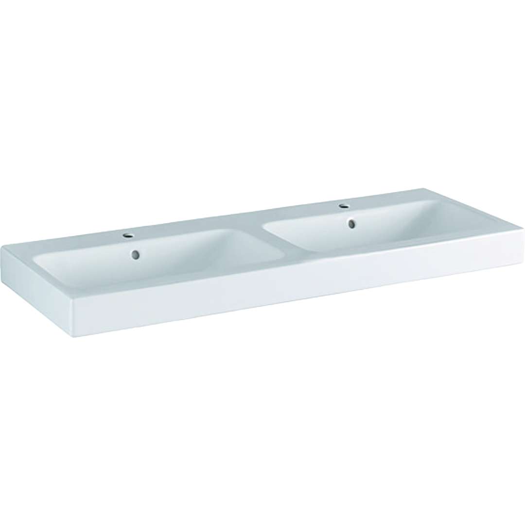 Geberit iCon Dvojumývadlo, 120x49 cm, biela 124120000
