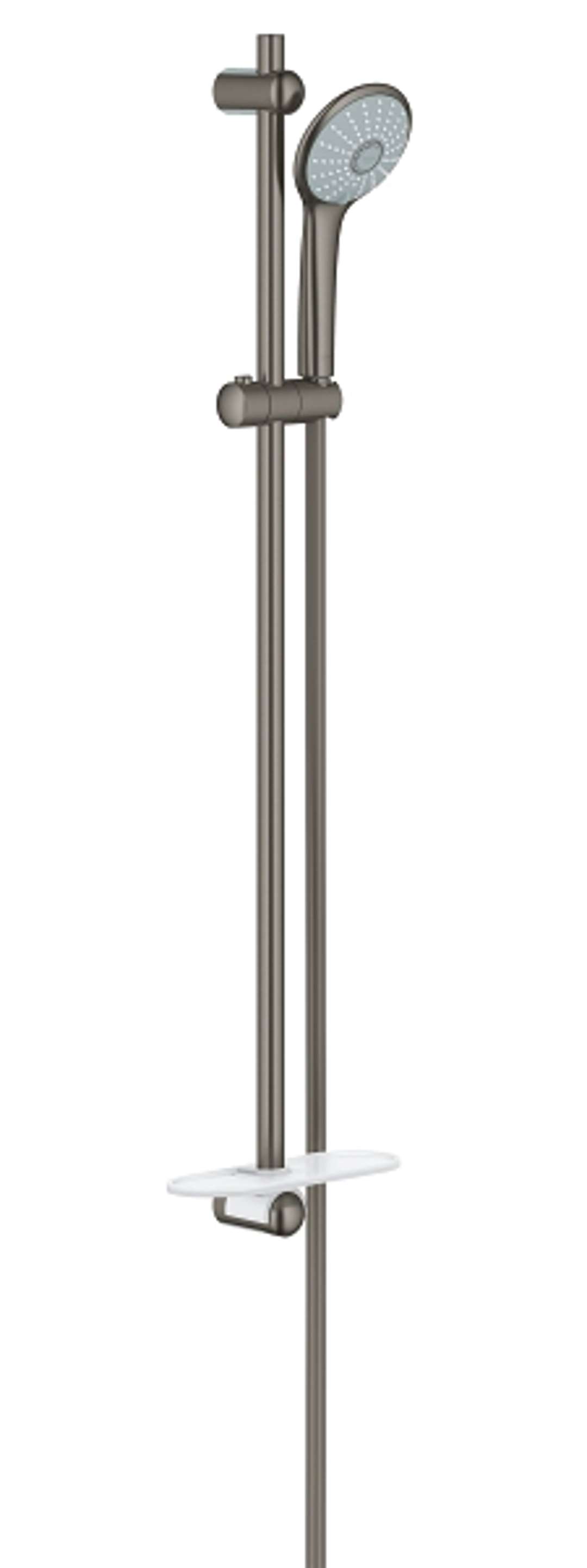 Grohe Euphoria Súprava sprchovej hlavice 110 Massage, tyče a hadice, 3 prúdy, kefovaný tmavý grafit 27226AL1-GR