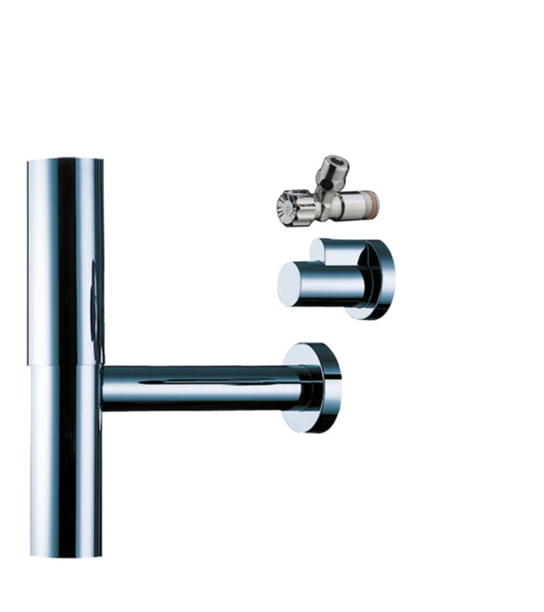 Hansgrohe Sifóny Designový sifón Flowstar s rohovými ventilmi, chróm 52120000-HG