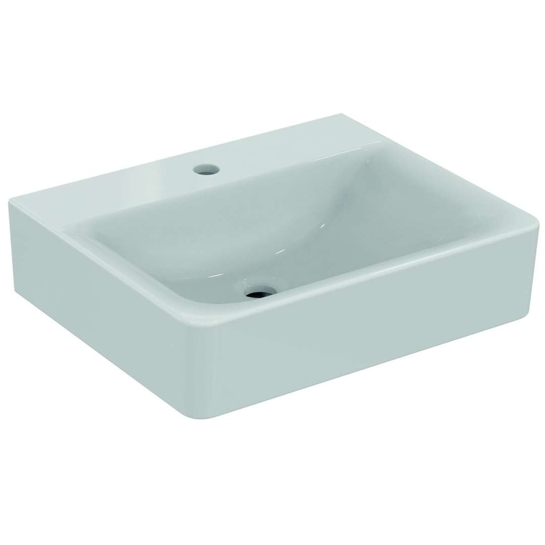 Ideal Standard Connect Umývadlo Cube 55x46x18 cm, 1 otvor na batériu, s Ideal Plus, biela E8113MA