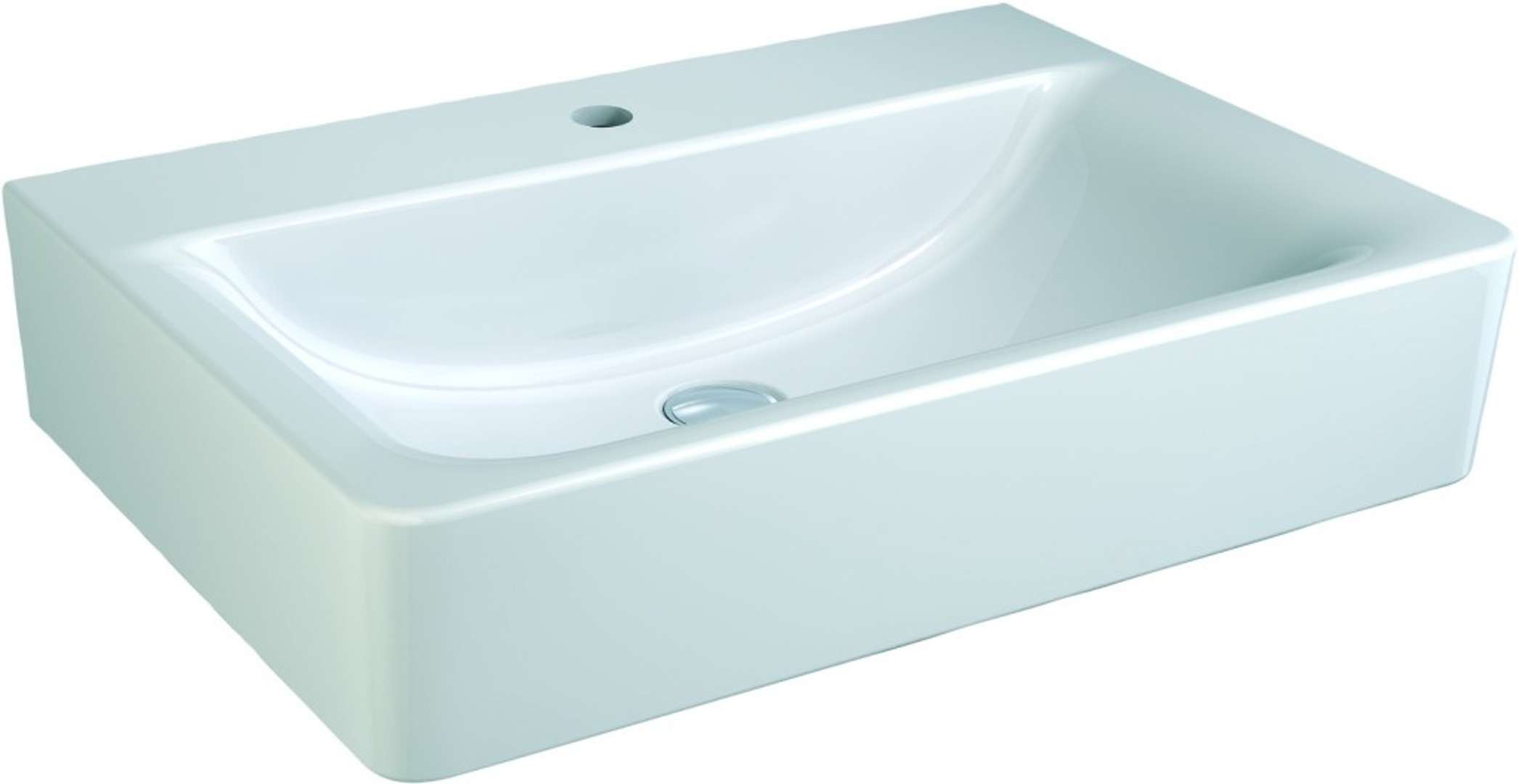Ideal Standard Connect Umývadlo Cube, 65x46x18 cm, 1 otvor na batériu, s Ideal Plus, biela E8106MA