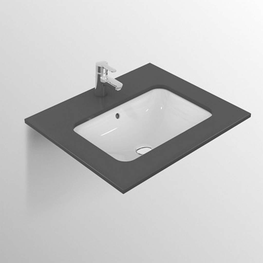 Ideal Standard Connect Umývadlo pod dosku, 50x38 cm, s prepadom, biela E505801
