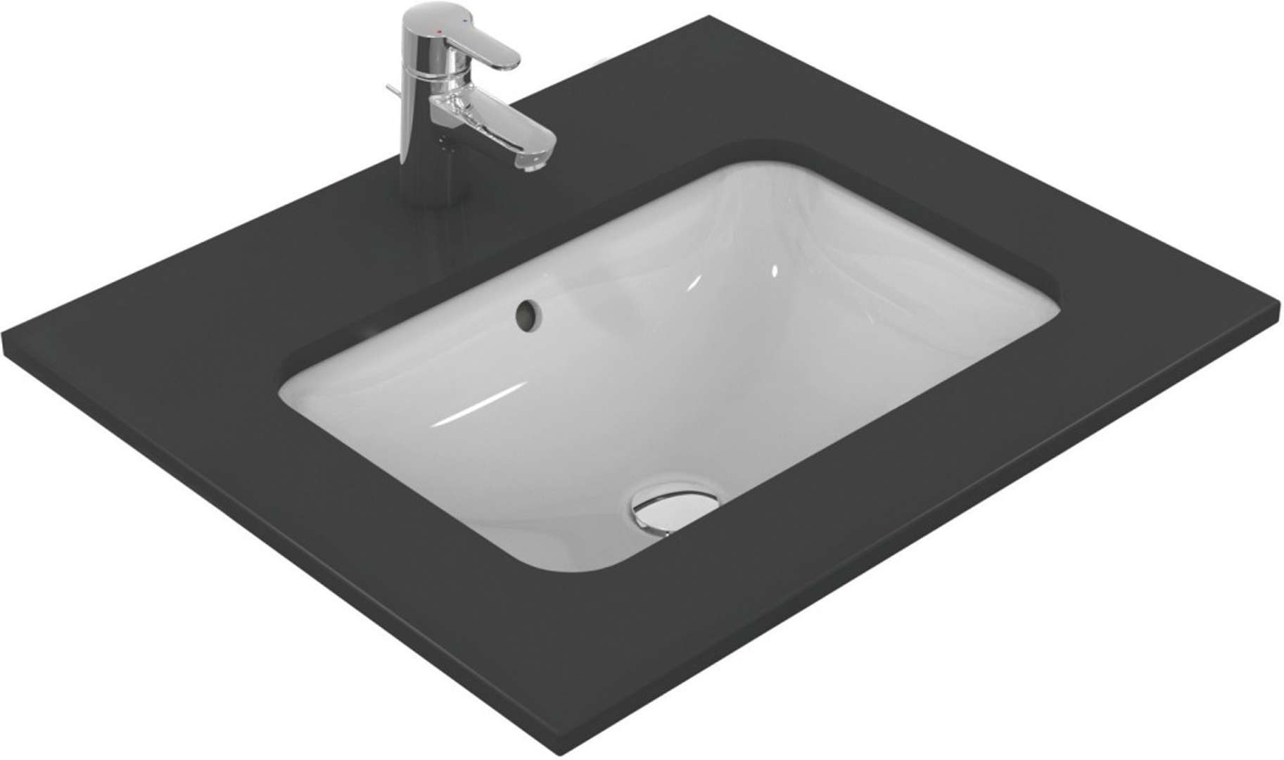 Ideal Standard Connect Umývadlo pod dosku, 58x41 cm, s prepadom, biela E506101