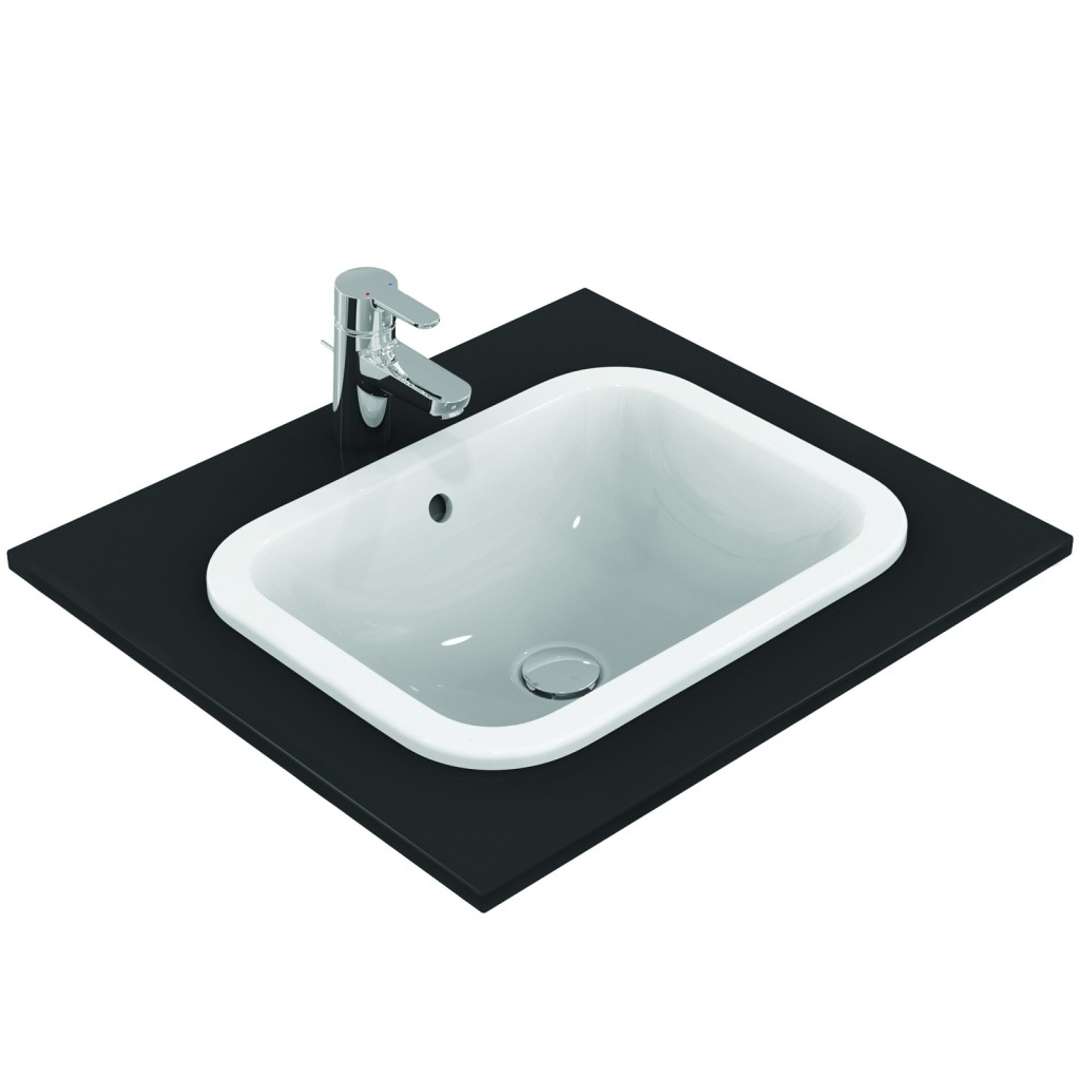 Ideal Standard Connect Umývadlo zápustné, 50x38 cm, s prepadom, biela E505701