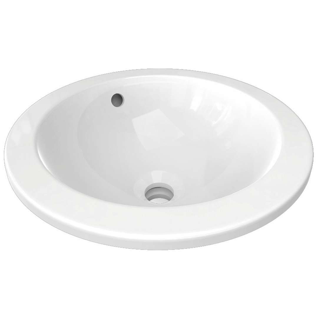 Ideal Standard Connect Umývadlo zápustné, 38 cm, s prepadom, biela E505101