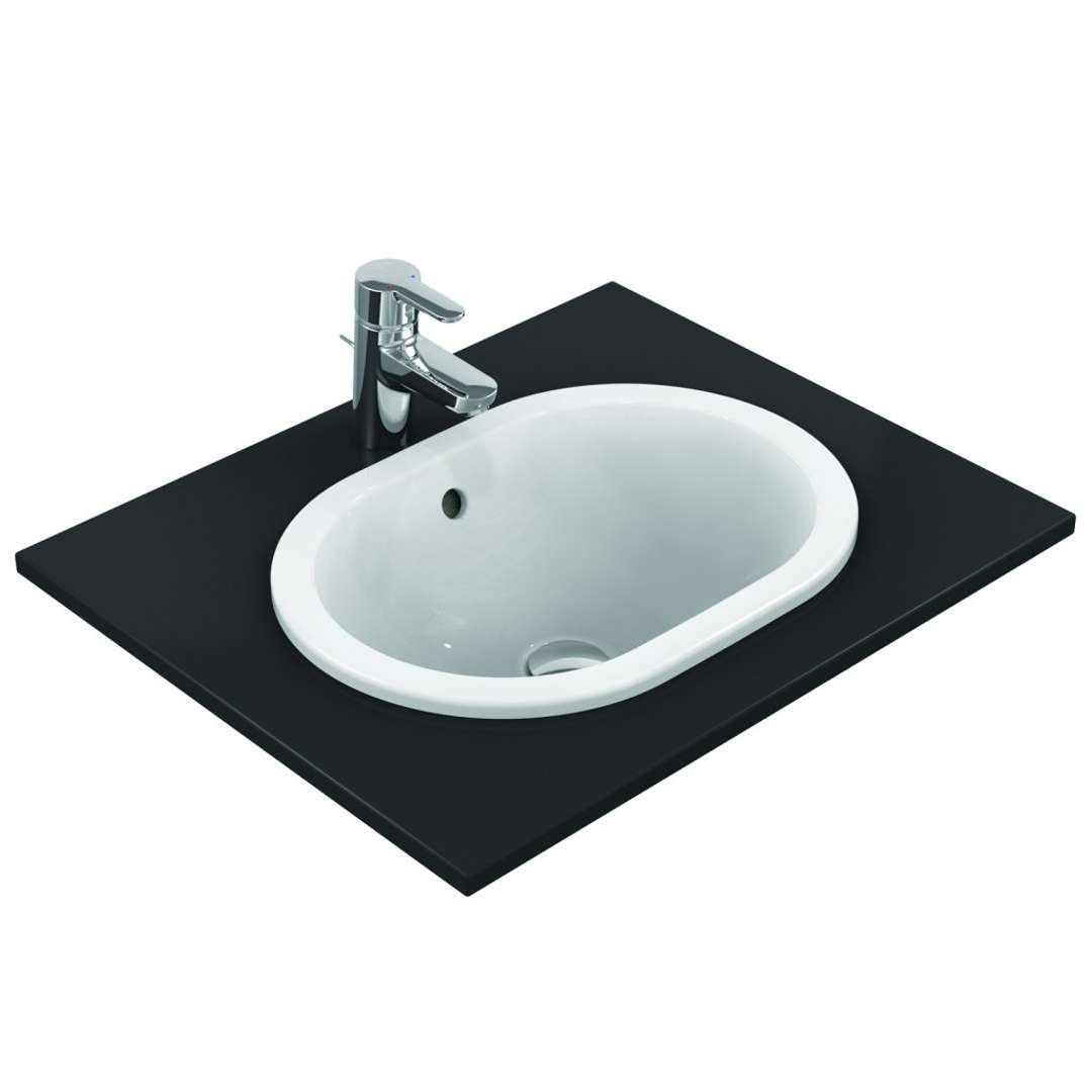 Ideal Standard Connect Umývadlo zápustné, 48x35 cm, s prepadom, biela E504501