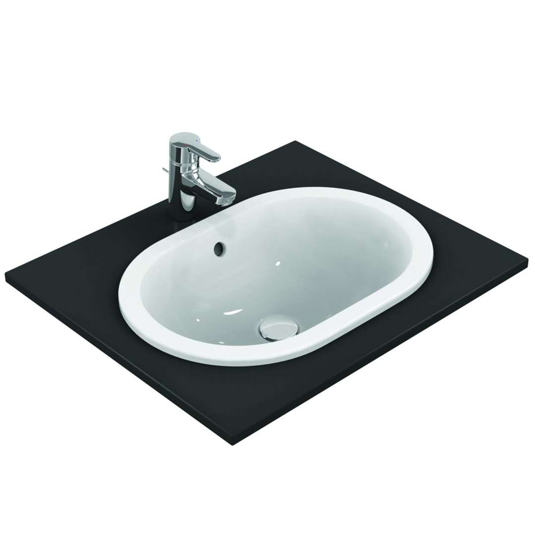 Ideal Standard Connect Umývadlo zápustné, 55x38 cm, s prepadom, biela E504701