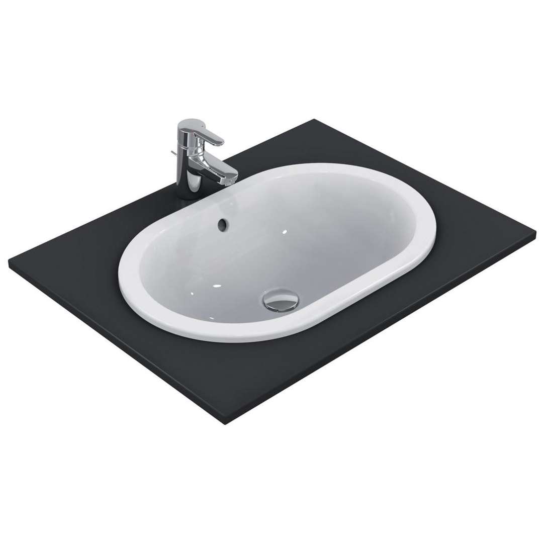 Ideal Standard Connect Umývadlo zápustné, 62x18x41 cm, s prepadom, biela E504901