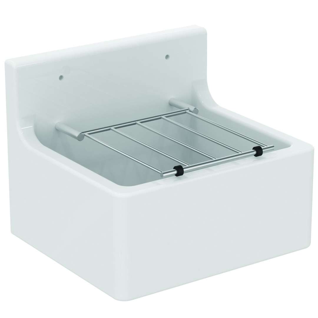 Ideal Standard Výlevky Výlevka 46x38 cm, vrátane mriežky, biela/chróm S593901