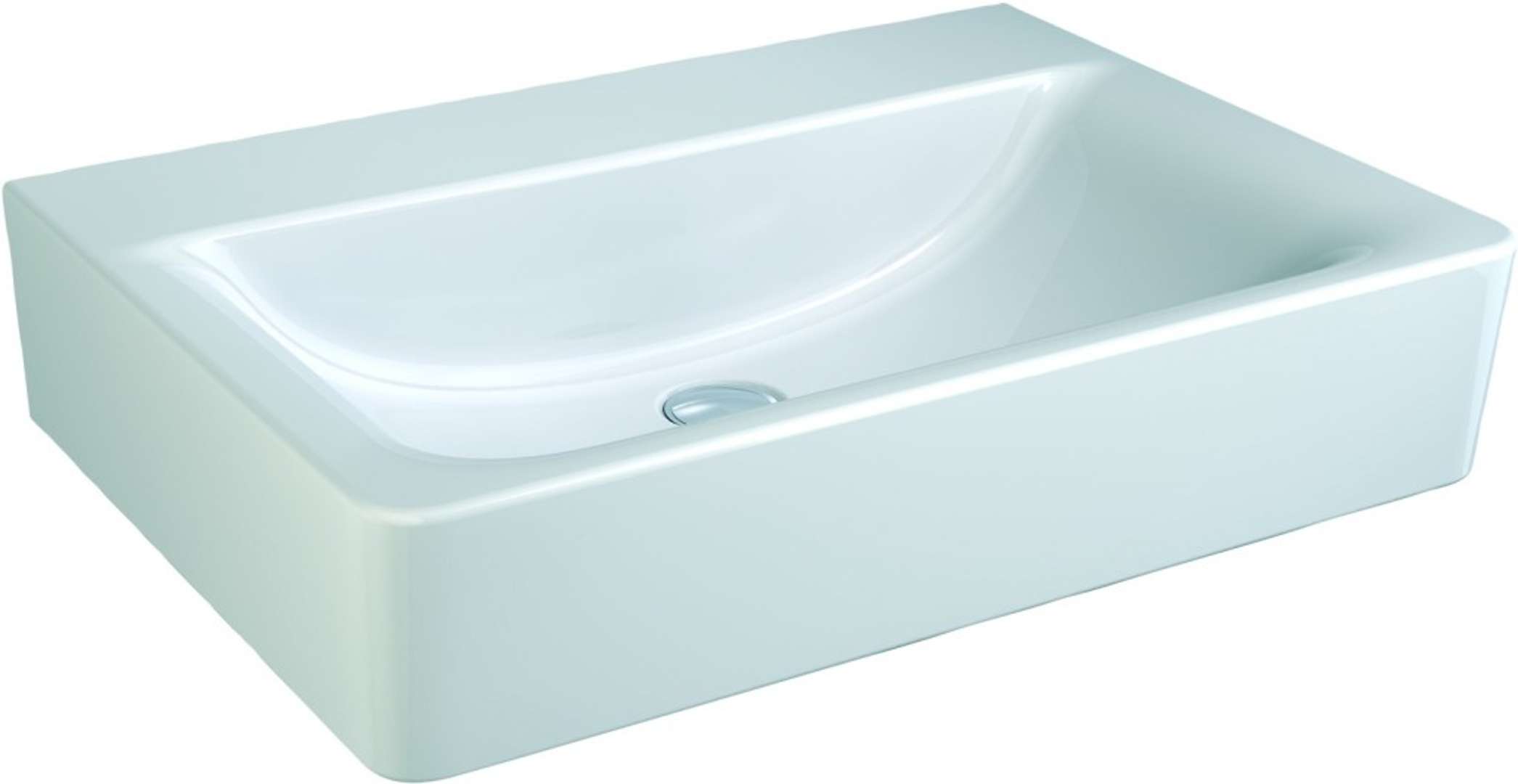 Ideal Standard Connect Umývadlo, 65x16x46 cm, bez otvoru na batériu, bez prepadu, Ideal Plus, biela E8105MA