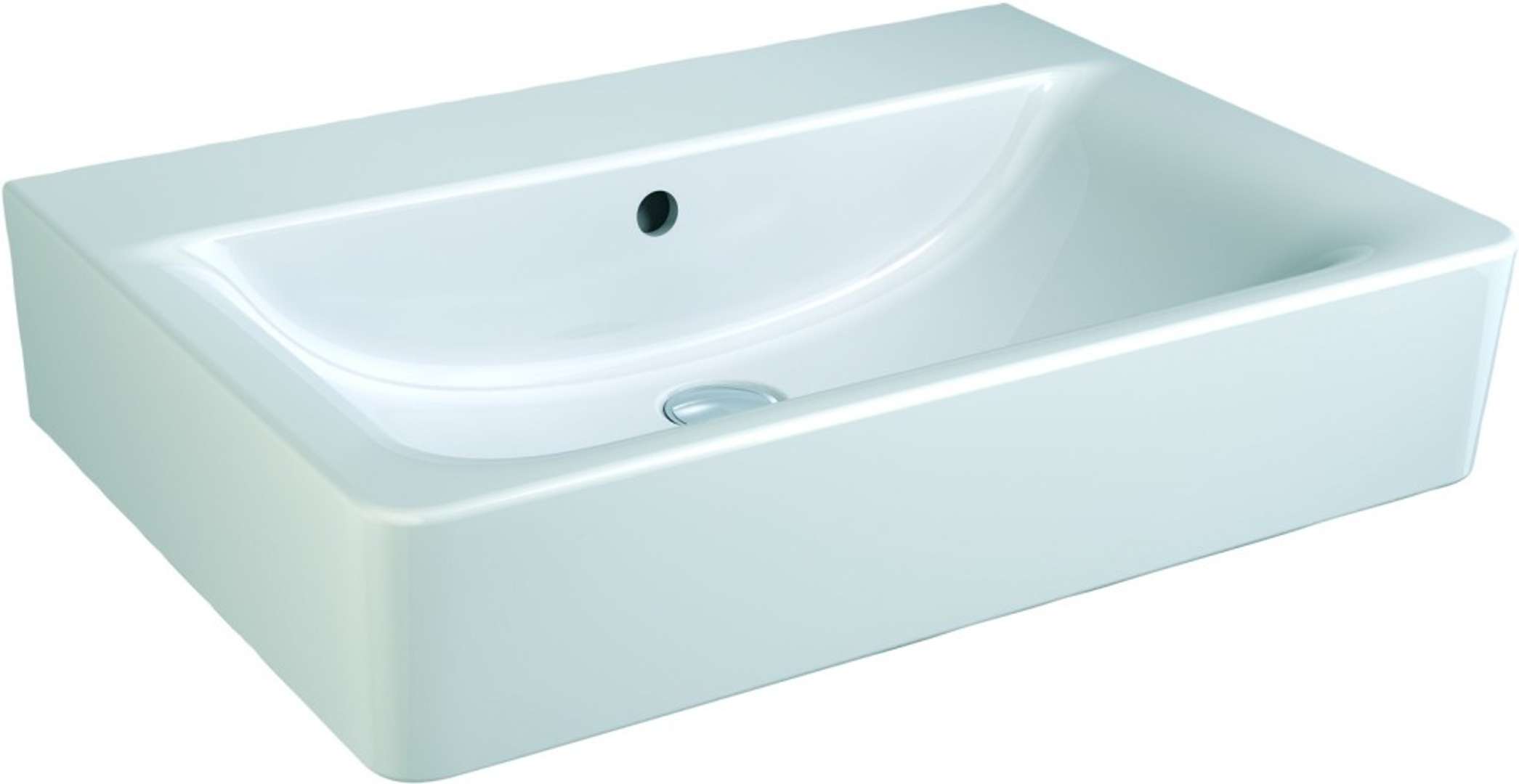Ideal Standard Connect Umývadlo Cube, 65x46x18 cm, s prepadom, s Ideal Plus, biela E8104MA