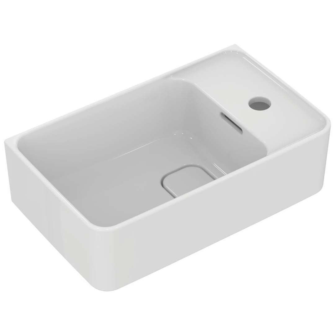 Ideal Standard Strada II Umývadielko, 45x27 cm, s prepadom, otvor na batériu vpravo, s Ideal Plus, biela T2994MA