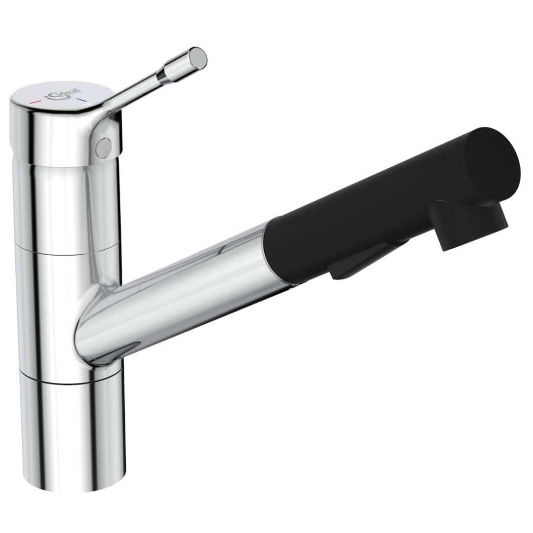 Ideal Standard Ceralook Drezová batéria s výsuvnou spŕškou, BlueStart, chróm BC297AA