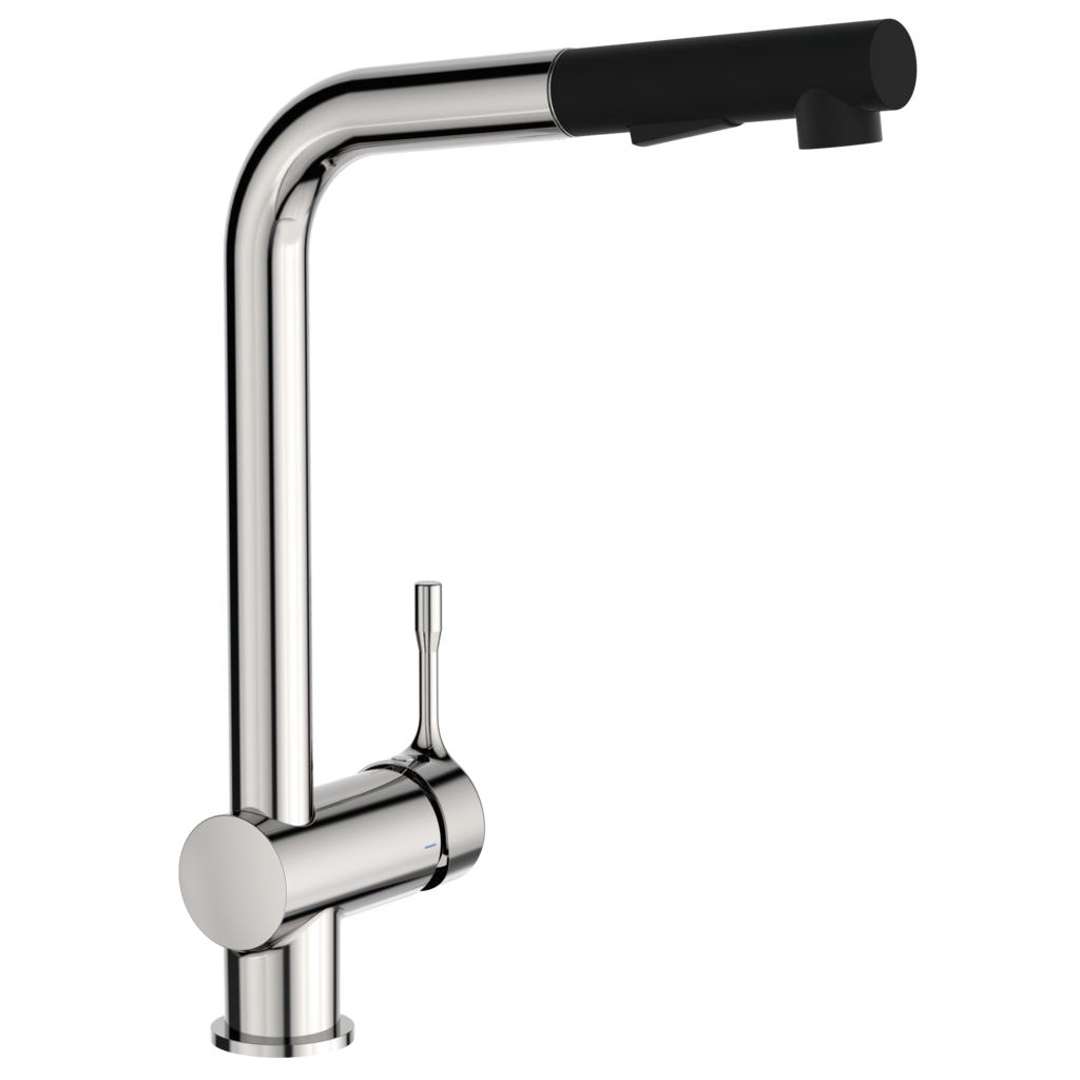 Ideal Standard Ceralook Drezová batéria s výsuvnou spŕškou, ušľachtilá oceľ BC178GN