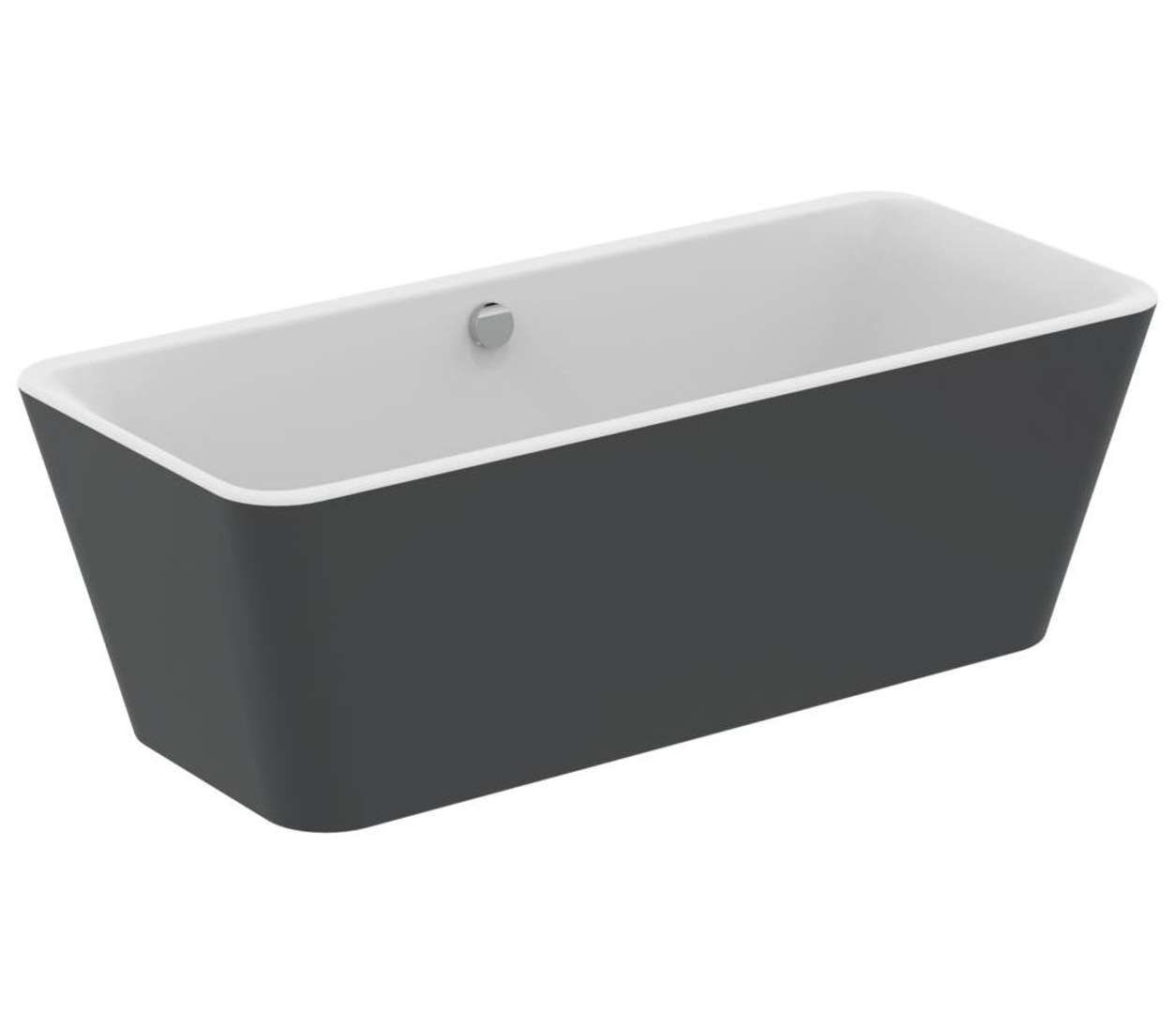 Ideal Standard Tonic II Voľne stojaca vaňa, 180x80 cm, matná biela/matná čierna K8726V3