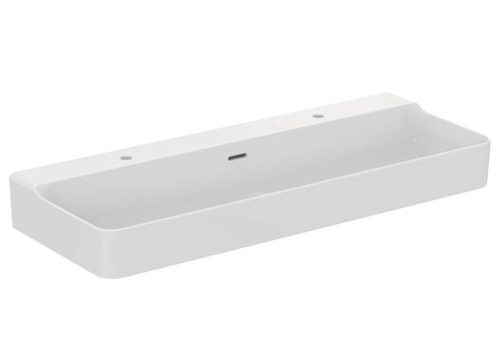 Ideal Standard Conca Ceram Dvojumývadlo, 120x45 cm, s prepadom, otvory na batérie, biela T380301