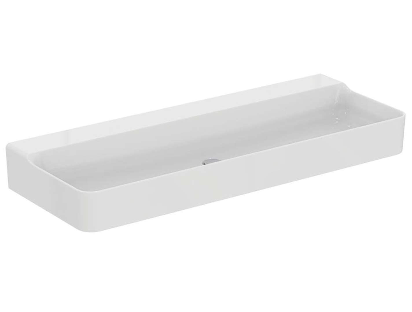 Ideal Standard Conca Ceram Dvojumývadlo, 120x45 cm, bez prepadu, bez otvoru na batérie, biela T380901