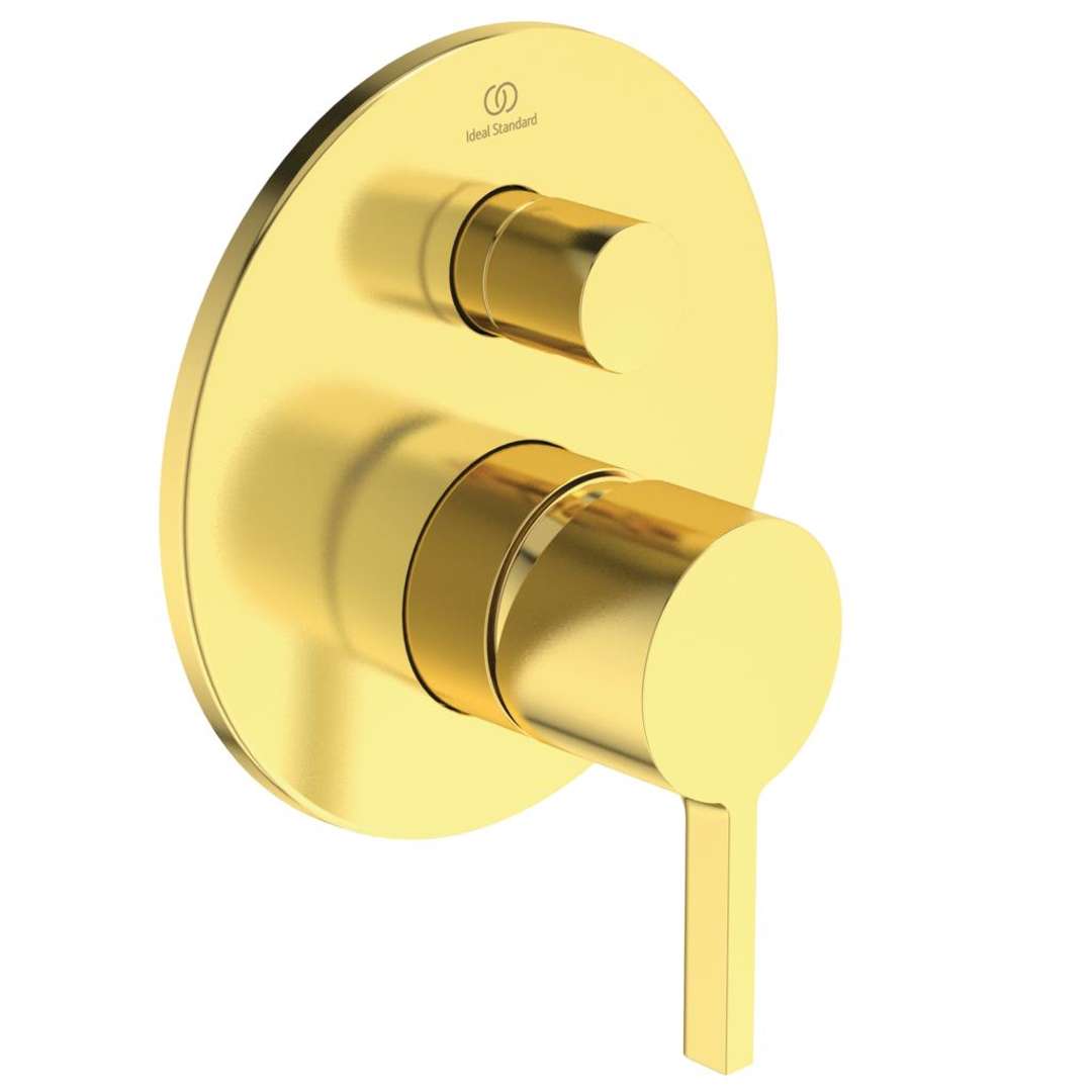 Ideal Standard Joy Batéria pod omietku, na 2 spotrebiče, Brushed Gold A7383A2