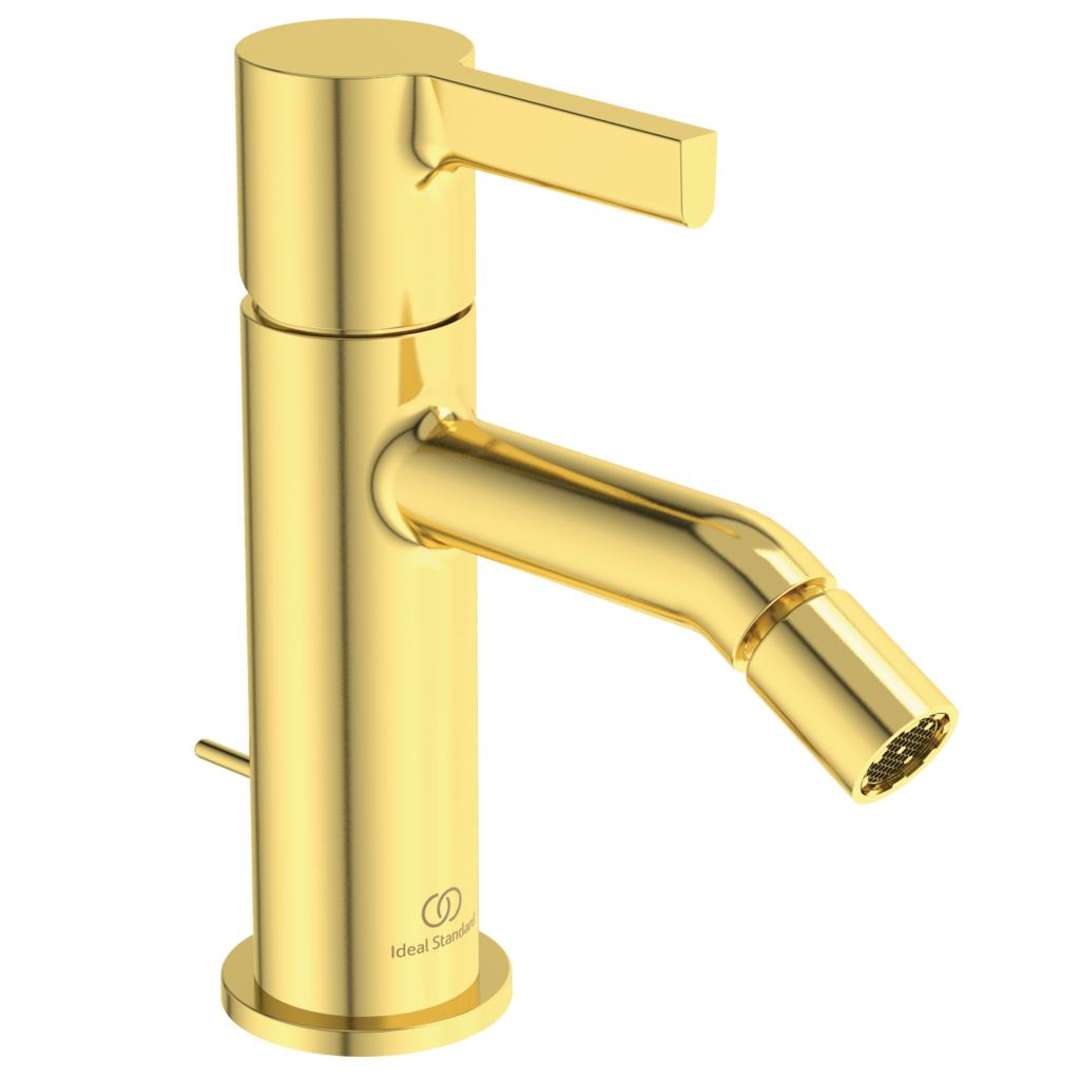 Ideal Standard Joy Bidetová batéria s výpustom, Brushed Gold BC784A2