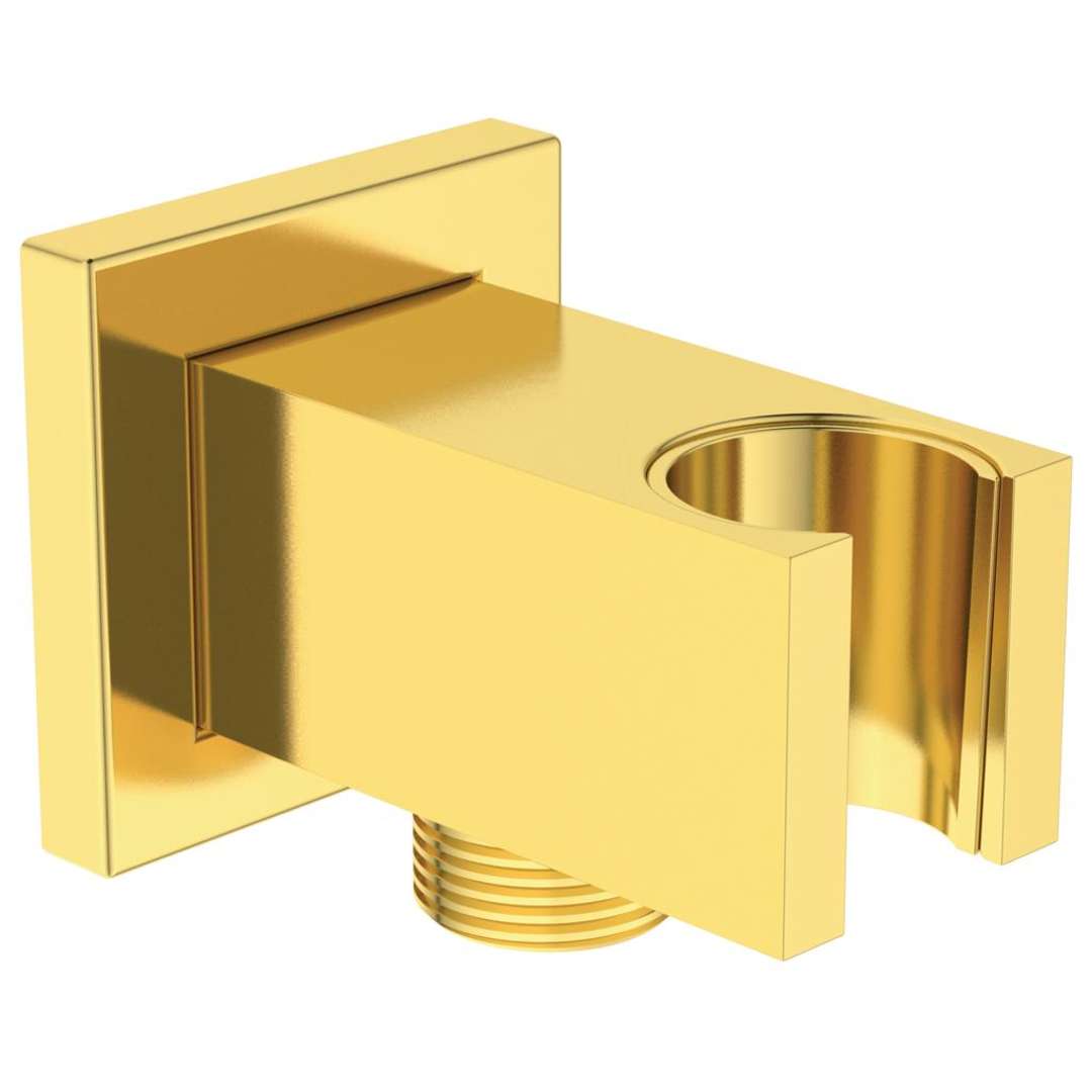 Ideal Standard Idealrain Atelier Nástenné kolienko s držiakom, Brushed Gold BC771A2