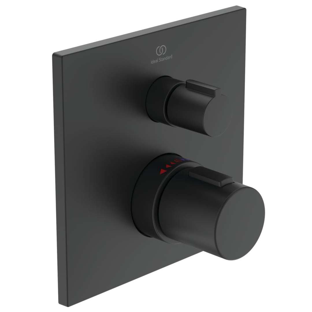 Ideal Standard CeraTherm Termostatická sprchová batéria pod omietku, čierna A6956XG