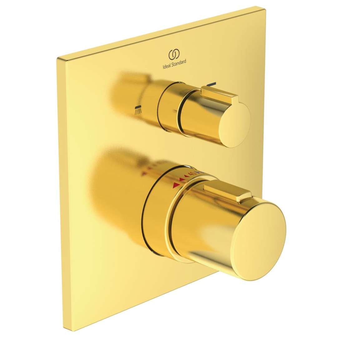Ideal Standard CeraTherm Termostatická vaňová batéria pod omietku, Brushed Gold A7522A2