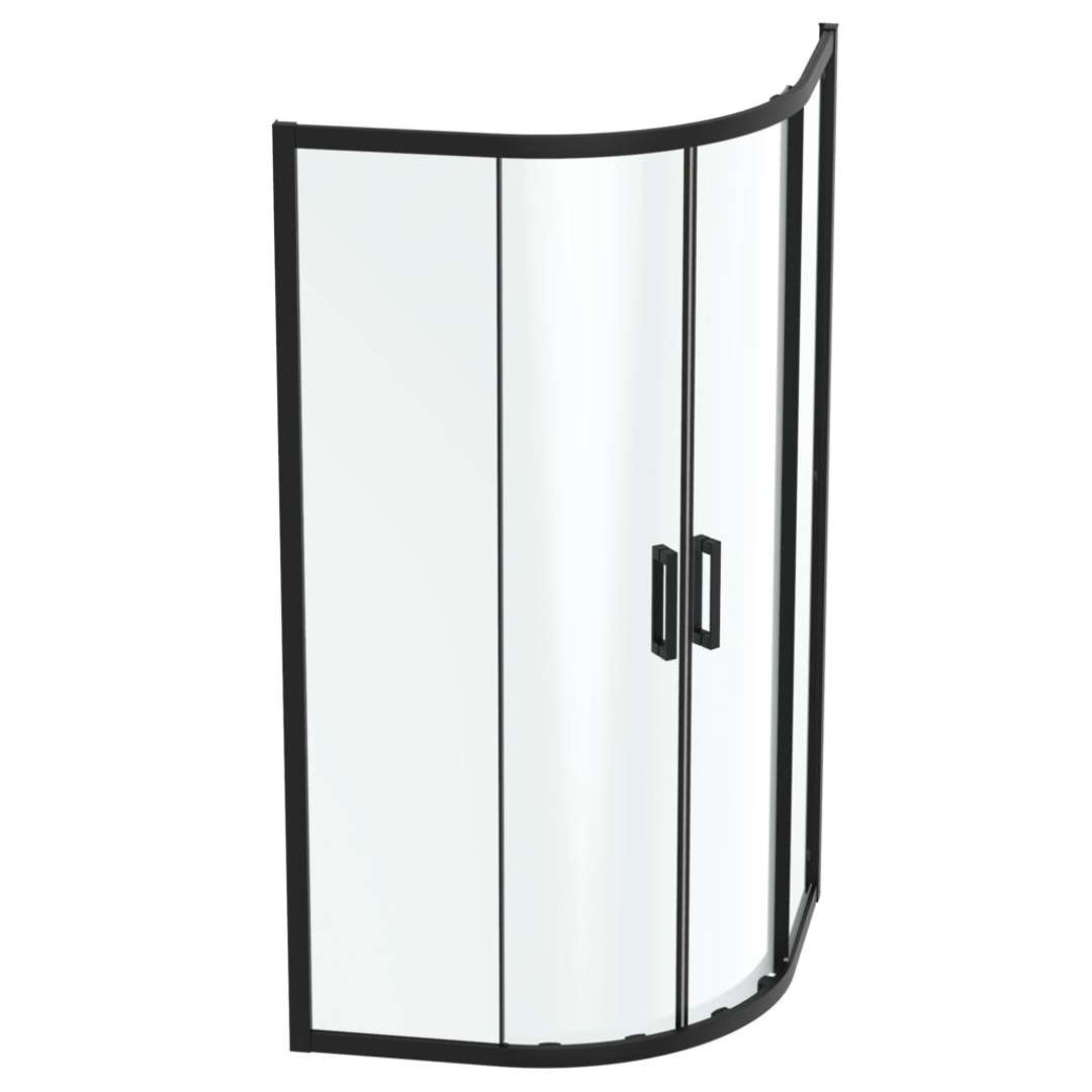Ideal Standard Connect 2 Sprchový kút, 100x100 cm, čierna/číre sklo K9252V3