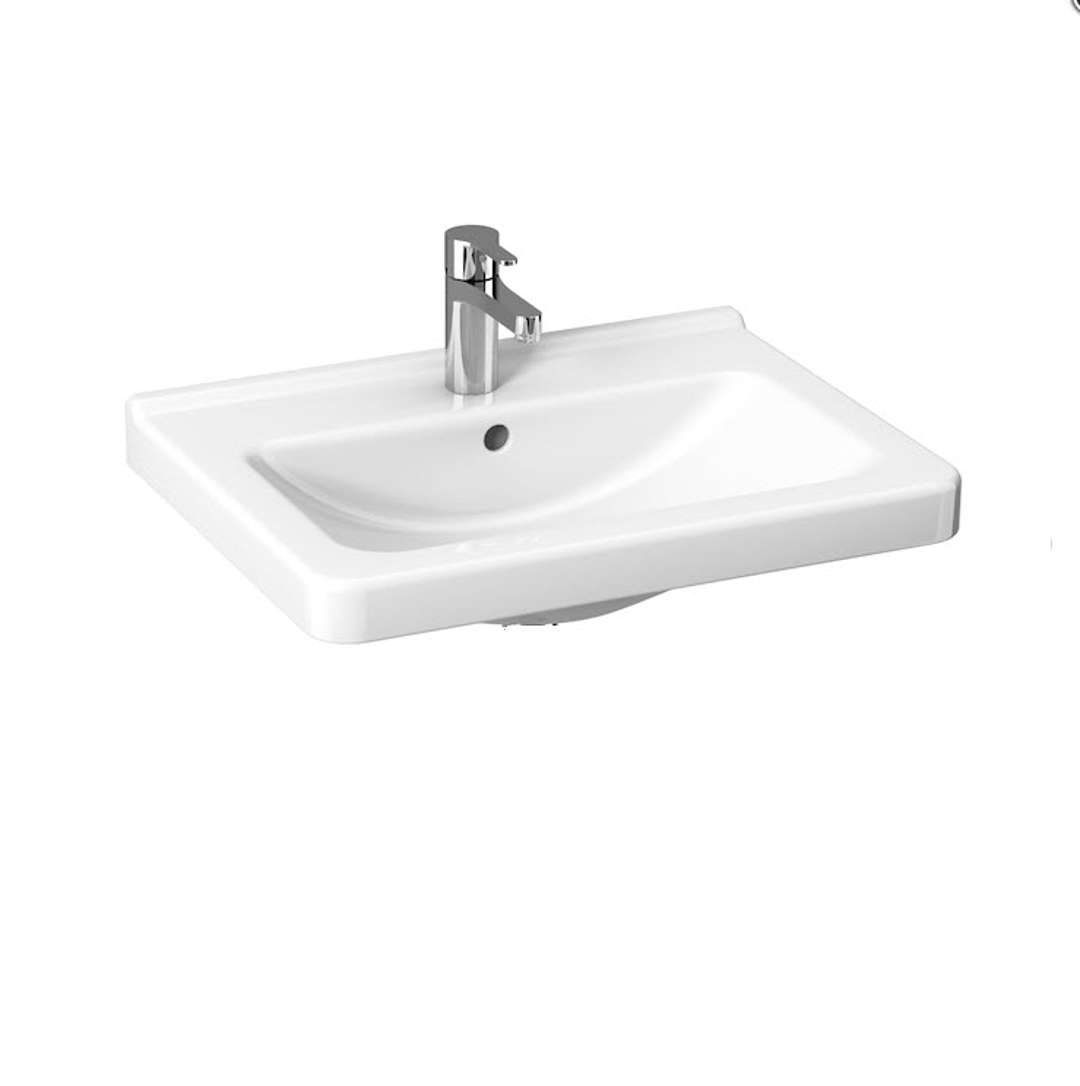 Jika Cubito Umývadlo, 55x42 cm, s prepadom, s otvorom na batériu, biela H8104220001041