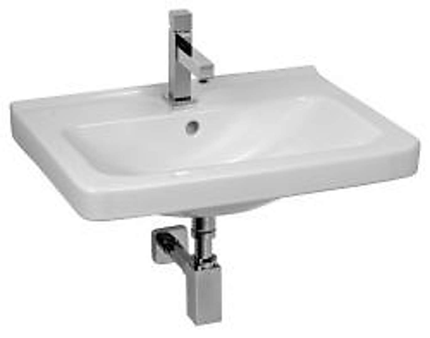 Jika Cubito Umývadlo, 65x49 cm, bez otvoru na batériu, biela H8104240001091