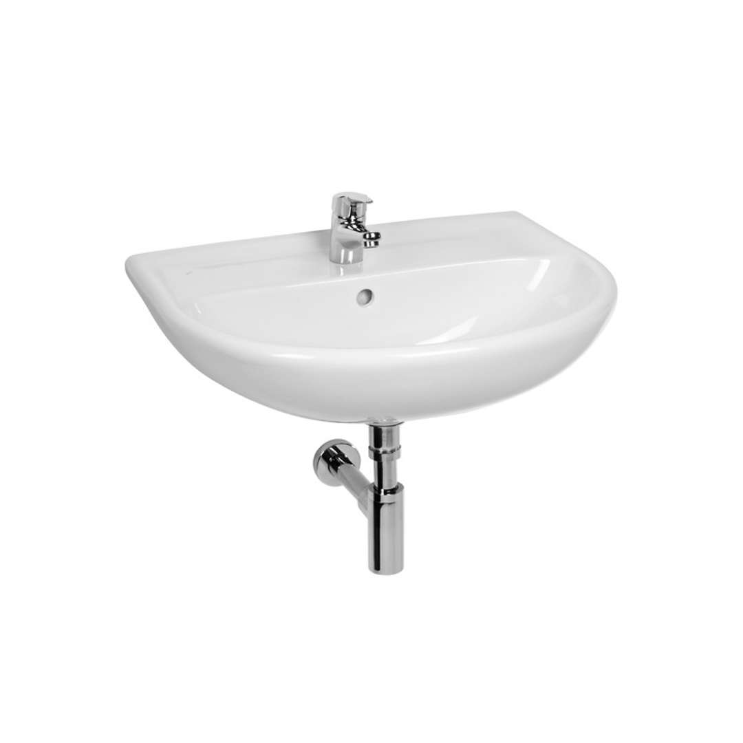 Jika Lyra plus Umývadlo, 65x52 cm, s prepadom, s otvorom na batériu, biela H8143840001041