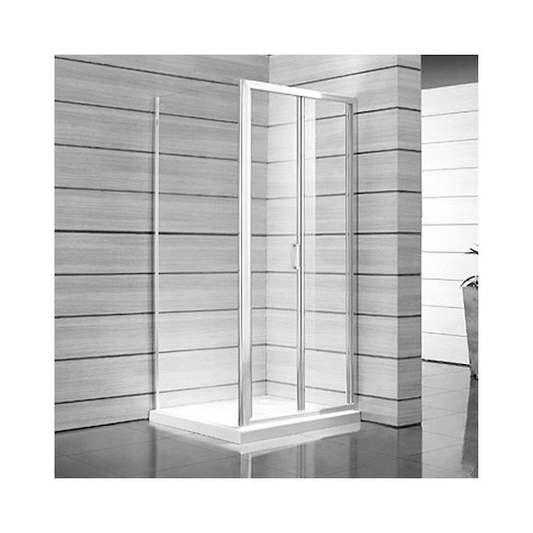 Jika Lyra plus Sprchové dvere skladacie 900 Ľ/P, sklo transparentné, biela H2553820006681